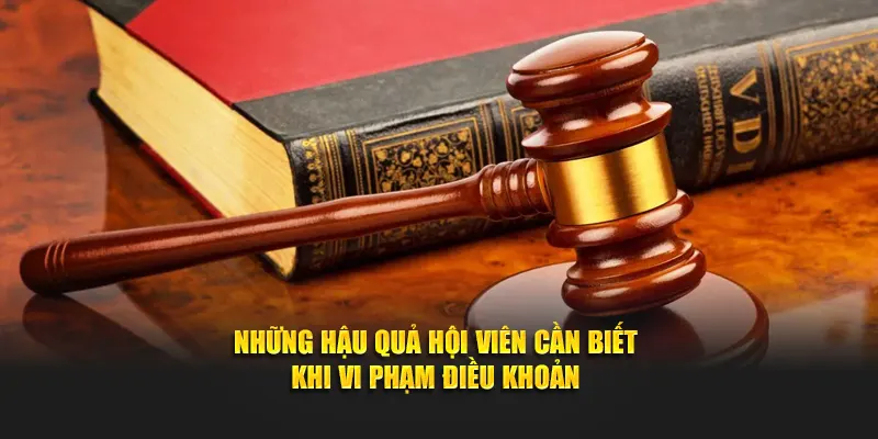 Những hậu quả hội viên cần biết khi vi phạm điều khoản