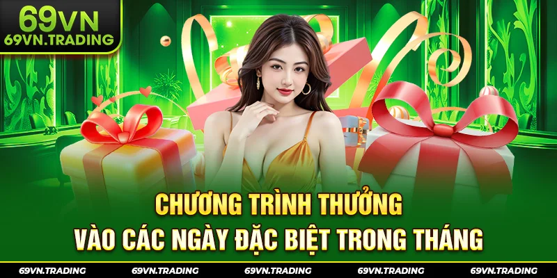 Chương trình thưởng vào các ngày đặc biệt trong tháng